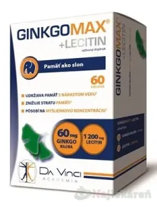 GINKGO MAX + LECITIN - DA VINCI, 60ks