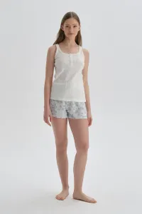 Dagi White Patterned Shorts #5818064