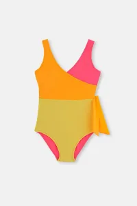 Dagi Yellow - Pink Double-breasted Swimsuit #6682446