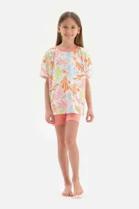 Dagi Multicolour Coral Printed Short Sleeve Pajamas Set #7572357