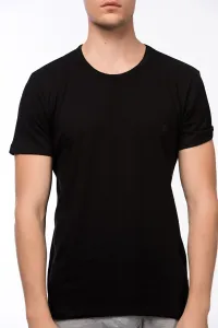 Dagi Pánske čierne tričko s výstrihom do V do 2 #6317107