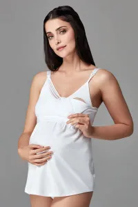 Dagi White Postpartum Nursing Undershirt #7565318