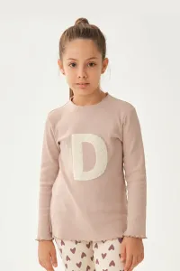 Dagi Pale Pink Embroidered Long Sleeve Sweatshirt #5265504