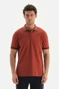 Dagi Brown Polo Neck Pique T-Shirt #6630664
