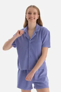 Dagi Lilac Short Sleeve Towel Shirt