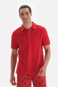 Dagi Red Towel Polo Neck T-Shirt #7126149