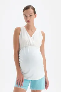 Dagi White Cotton Maternity Undershirt #7612368