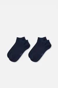 Dagi Navy Blue 6926 Men's Bamboo Booties Socks 2-pack