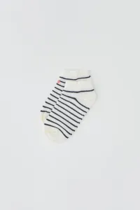 Dagi Ecru Striped Girl's Socks-ek
