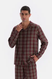 Dagi Multicolour Plaid Woven Shirt Pajama Top