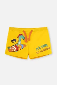 Dagi Yellow Boy's Dinosaur Printed Swim Shorts #7601101