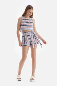 Dagi Pink-Blue Muslin Shorts #9138680