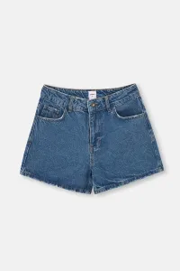 Dagi Light Blue High Waist Mom Denim Shorts #7447555