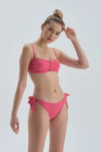 Dagi Fuchsia Lace-Up Bikini Bottom