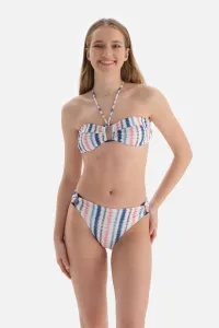 Dagi Pink-Blue Strapless Bikini Top #9206747