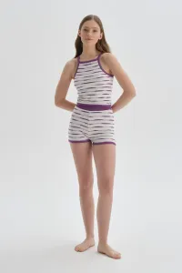 Dagi Pajama Set - Purple - Striped #5263110