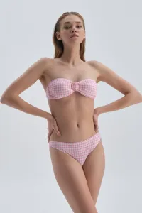 Dagi Pink White Strapless Bikini Top #5800285