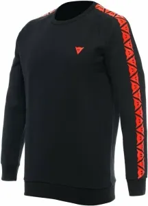 Dainese Sweater Stripes Black/Fluo Red L Mikina