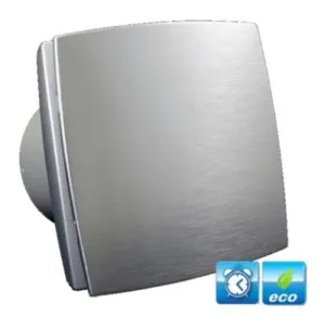 DALAP - Ventilátor 100 BFAZ ECO kúpeľňový tichý s dobehom v imitácii hliník 41021