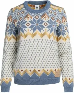Dale of Norway Vilja Womens Knit Sweater Off White/Blue Shadow/Mustard S Sveter