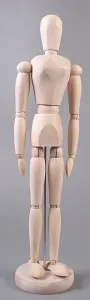 Drevený model ľudského tela - žena - 40 cm (kreatívne potreby)
