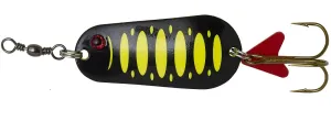 Dam blyskáč effzett standard spoon uv fluo yellow black - 10 cm 60 g
