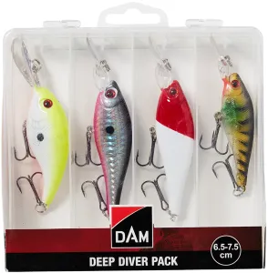 Dam wobler deep diver pack inc. box 6,5-7,5 cm