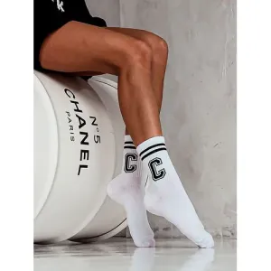 Biele dámske ponožky CILA veľkosť: 37-41 #8826322