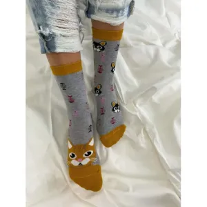 Dámske vzorované ponožky+ veľkosť: 37-41 #4089010