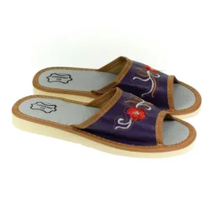 Dámske fialové papuče LUNA #6098561