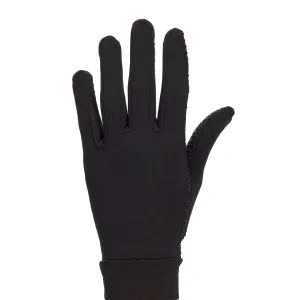 Dámske jazdecké rukavice 140 čierne ČIERNA S-M