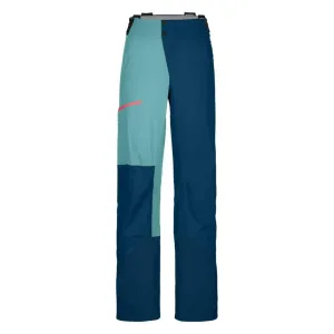 Ortovox 3L Ortler Pants W Petrol Blue S Lyžiarske nohavice