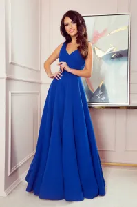 Modré dlhé spoločenské šaty Veľkosť: L