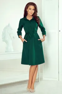 Zelené košeľové midi šaty Veľkosť: XL