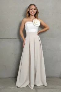 Béžová dlhá sukňa Veľkosť: 4XL
