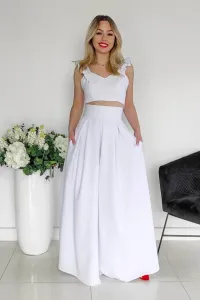 Biela dlhá sukňa Veľkosť: S