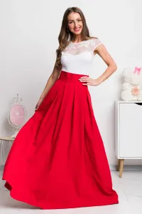 Červená dlhá sukňa Veľkosť: 4XL