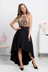 Čierna asymetrická sukňa Veľkosť: XXL