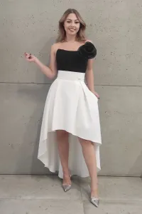 Smotanová asymetrická sukňa Veľkosť: XXL