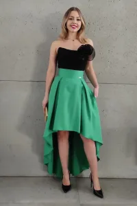 Zelená asymetrická sukňa Veľkosť: 4XL