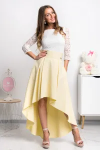 Žltá asymetrická sukňa Veľkosť: XXL
