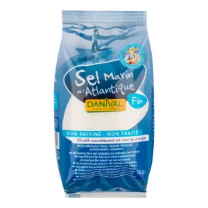 Soľ morská jemná 1 kg   DANIVAL