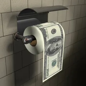 Toaletný papier 100 dolárov #2295878