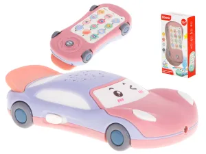 Hviezdny projektor auto s telefónom ružový