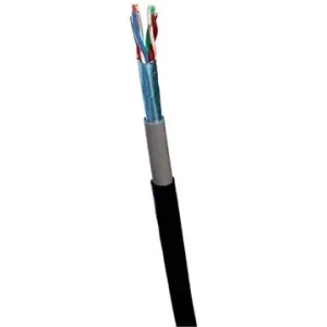 Datacom FTP drôt CAT5E PVC+PE  305 m cievka čierny 2-OUTDOOR