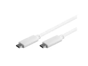PremiumCord ku31cc1w USB-C/male - USB-C/male, 1m, bílý