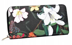 Veľká dámska peňaženka-peračník vyrobený z ekologickej kože — David Jones