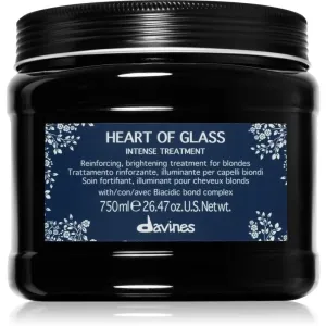 Davines Heart Of Glass Intense Treatment posilňujúca maska pre farbené, chemicky ošetrené a zosvetlené vlasy 750 ml