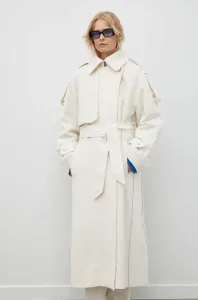 Bavlnený kabát Day Birger et Mikkelsen béžová farba, prechodný, oversize