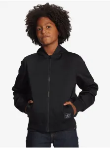 Čierna chlapčenská ľahká bunda s kapucňou DC Rowdy #653244